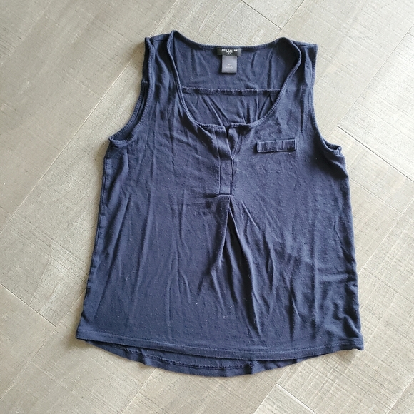 Ann Taylor Navy Blue Tank Blouse - Picture 2 of 6